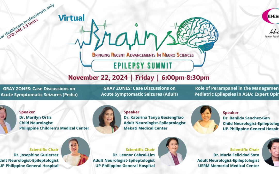 BRAINS: Epilepsy Summit | November 22, Friday 6:00pm – 8:30pm