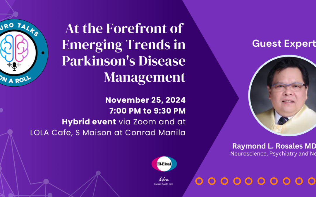 Neuro Talks: On a Roll | November 25, Monday 7:00pm-9:30pm