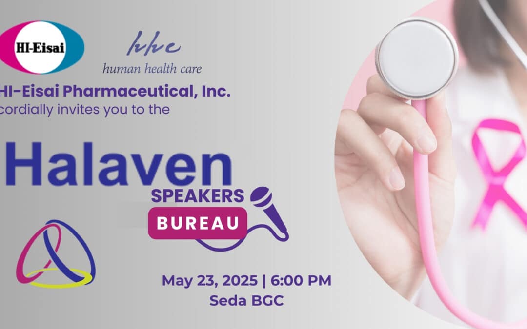 Halaven Speakers Bureau | May 23, Friday 6:00pm